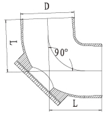 W型90度帶門彎頭
